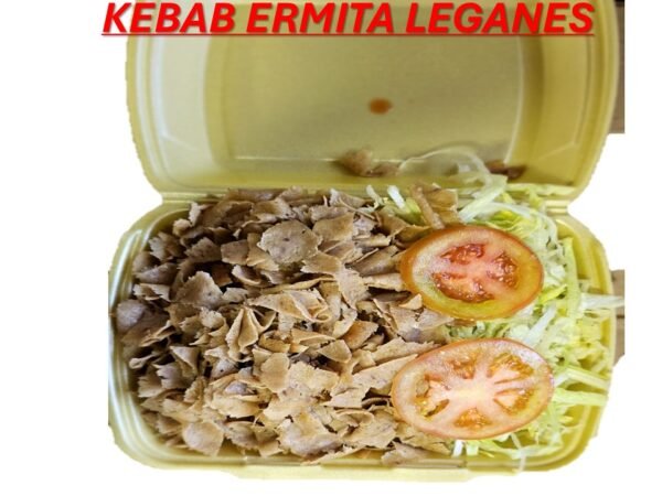 PLATO KEBAB CARNE Y ENSALADA